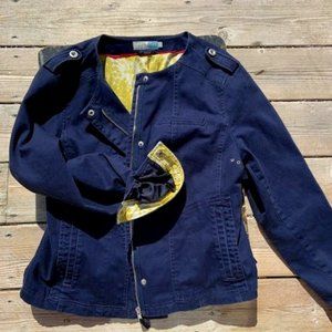 Spring Jacket indigo denim size US 18